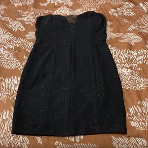 Sparkly mini black dress